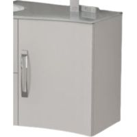 Подвесной шкаф Cezares Sting 34 54659 Bianco Lucido — фото 1, Шкафы для ванной