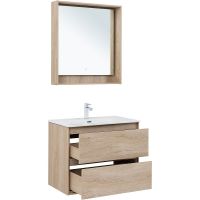 Товар: Тумба под раковину Aquanet Милан 80 336384 подвесная Дуб светлый - фото 16 Тумба под раковину Aquanet Милан 80 336384 подвесная Дуб светлый — фото 16, Тумбы под раковину