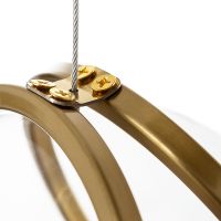 Подвесной светильник Divinare Hazel 5015/17 SP-3 Прозрачный Латунь — фото 2, Подвесные светильники