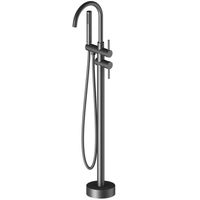 Смеситель для ванны Timo Saona 2300/03Y-CR Черный — фото 1, Смесители напольные