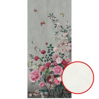 Фреска Ortograf Flower Dreams 31626 Фактура флок FLK Флизелин (1,2*2,7) Серый/Разноцветный, Цветы — фото 1, Фрески