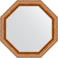 Зеркало Evoform Octagon 57х57 BY 3989 в багетной раме - Версаль бронза 64 мм — фото 1, Мебель для ванной