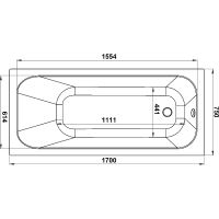 Акриловая ванна Jacob Delafon Trocadero 170x75 E6D354RU-00 без гидромассажа — фото 5, Ванны