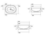 Раковина-чаша Kerasan F10 56 460511 Зеленая матовая — фото 3, Раковины