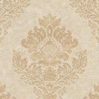 Обои AS Creation Global Spots 38014-2 Винил на флизелине (1,06*10,05) Бежевый, Дамаск — фото 1, Обои для стен