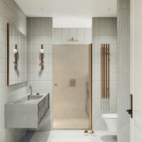 Товар: Душевая дверь Maybah Glass MGD-799-2 600x1980 на монопетле Бронза стекло бронзовое матовое - фото 2 Душевая дверь Maybah Glass MGD-799-2 600x1980 на монопетле Бронза стекло бронзовое матовое — фото 2, Душевые двери в нишу