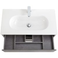 Тумба под раковину BelBagno Kraft 100 KRAFT-1000-2C-SO-CG подвесная Cemento Grigio — фото 6, Тумбы под раковину