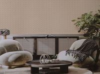 Обои Bernardo Bartalucci Marisa 84262-6 Винил на флизелине (1,06*10) Желтый/Бежевый, Абстракция/Рогожка — фото 4, Обои для стен