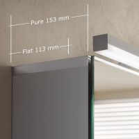 Товар: Зеркальный шкаф Emco Flat 60 9797 050 63 с подсветкой Серебро - фото 5 Зеркальный шкаф Emco Flat 60 9797 050 63 с подсветкой Серебро — фото 5, Мебель для ванной