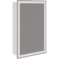 Зеркальный шкаф Corozo Толедо 60/С SD-00001392 с подсветкой Белый — фото 1, Мебель для ванной