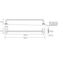 Товар: Полотенцедержатель Bemeta Easy 163104240 Черный матовый - фото 3 Полотенцедержатель Bemeta Easy 163104240 Черный матовый — фото 3, Полотенцедержатели