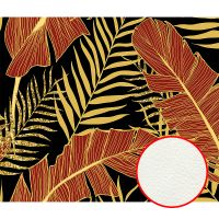 Товар: Фреска Ortograf Oasis 32731 Фактура флок FLK Флизелин (3,2*2,7) Черный/Желтый/Красный, Листья - фото 1 Фреска Ortograf Oasis 32731 Фактура флок FLK Флизелин (3,2*2,7) Черный/Желтый/Красный, Листья — фото 1, Фрески