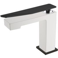 Смеситель для раковины Boheme Q 141-WB.2 Белый Черный — фото 1, Смесители