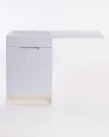 Товар: Тумба с раковиной Orange Optima 120 OPD-120TUW+RAL Белый глянец - фото 5 Тумба с раковиной Orange Optima 120 OPD-120TUW+RAL Белый глянец — фото 5, Мебель для ванной