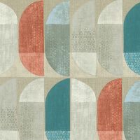 Обои AS Creation Geo Nordic 37531-1 Винил на флизелине (0,53*10,05) Разноцветный, Геометрия — фото 1, Обои для стен