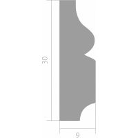 Молдинг Ultrawood U 012 2440x30x9 мм — фото 3, Молдинги