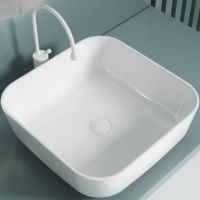 Раковина-чаша Esbano Ercina-N 39 ESRNERCINW Белая глянцевая — фото 2, Раковины накладные