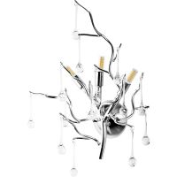 Настенный светильник Divinare Salice 3132/26 AP-3 Прозрачный Серебро — фото 1, Светильники