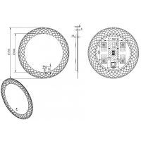 Зеркало Esbano 70 с подсветкой с сенсорным выключателем и подогревом арт-ESMI3596YD — фото 4, Зеркала в ванную комнату