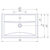 Комплект мебели для ванной ASB-Woodline Венеция 70 1195501 подвесной Белый с патиной Серебро — фото 14, Мебель для ванной