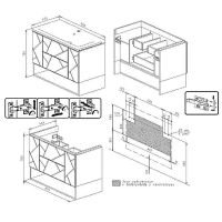 Тумба под раковину Бриклаер Кристалл 90 4627125415975 подвесная Белая — фото 10, Мебель для ванной