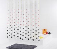 Штора для ванны Ridder Stella 180х200 32620 Белая с узором — фото 2, Аксессуары для туалета