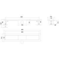 Товар: Душевой лоток Ростовская Мануфактура Сантехники РМС ТЛ-01-50х7 с решеткой под плитку - фото 6 Душевой лоток Ростовская Мануфактура Сантехники РМС ТЛ-01-50х7 с решеткой под плитку — фото 6, Душевые лотки