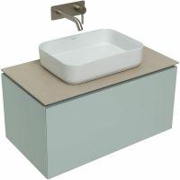 Тумба под раковину Allen Brau Infinity 85 1.21002.PWM подвесная Папирус матовый — фото 21, Тумбы под раковину