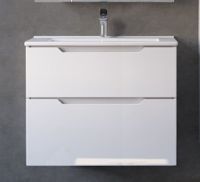 Тумба под раковину Jorno Slide 65 Sli.01.65/P/W подвесная Белая — фото 2, Мебель для ванной