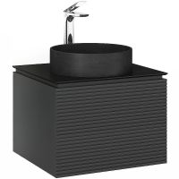 Товар: Тумба под раковину Jorno Stone 60 Stn.01.60/P/A/JR подвесная Антрацит - фото 2 Тумба под раковину Jorno Stone 60 Stn.01.60/P/A/JR подвесная Антрацит — фото 2, Тумбы под раковину