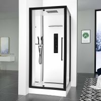 Душевая кабина Black&White Galaxy 90х90 8022000 с гидромассажем — фото 4, Душевые кабины