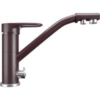 Смеситель для кухни Ulgran Classic U-010-345 Шоколад — фото 1, Смесители