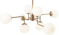 Люстра Maytoni Modern Erich MOD221-PL-08-G Белая Латунь — фото 4, Люстры