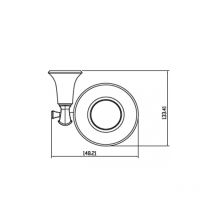 Мыльница Kaiser KH-4003 Бронза — фото 2, Мыльницы