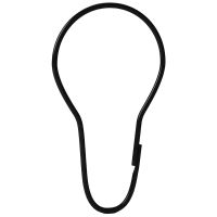 Кольца для штор Iddis RINMBL0i15 Черные матовые — фото 1, Крючки для штор