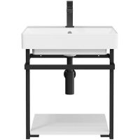 Товар: Консоль под раковину Kerama Marazzi Pro 50 PRO.50.02\BLK.M Черная матовая - фото 3 Консоль под раковину Kerama Marazzi Pro 50 PRO.50.02\BLK.M Черная матовая — фото 3, Мебель для ванной