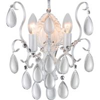 Настенный светильник Crystal Lux Sevilia AP2 Silver Белый Серебро — фото 1, Светильники