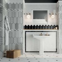 Керамическая плитка Kerama Marazzi Келуш белый глянцевый 35006 настенная 14х34 см — фото 2, Керамическая плитка