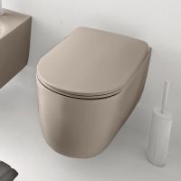 Унитаз Kerasan Nolita 531481 подвесной Nocciola mat без сиденья — фото 2, Унитазы