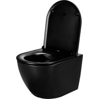 Комплект унитаза WellWant Aura WWU01122B с инсталляцией Cersanit Black 35 S-IN-BLACK-Cg-w с сиденьем Микролифт и клавишей смыва Хром — фото 10, Комплекты унитаз + инсталляция