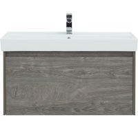 Тумба под раковину Aquanet Nova Lite 100 242579 подвесная Дуб рошелье — фото 1, Тумбы под раковину