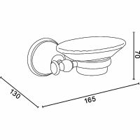 Мыльница TW Harmony TWHA106bi/br Бронза — фото 3, Мыльницы