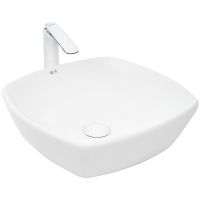 Раковина-чаша WeltWasser Elbach 2076 43 10000004563 Белый глянец — фото 1, Раковины накладные