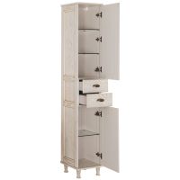 Шкаф пенал Aquanet Тесса 35 Жасмин Золото арт-201803 — фото 2, Пеналы для ванной комнаты