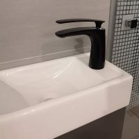 Смеситель для раковины Rav Slezak Tigris TG126.5CMATC Черный матовый Хром — фото 3, Смесители для раковины