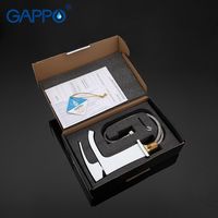 Смеситель для раковины Gappo G07 G1007-8 Белый Хром — фото 13, Смесители для раковины