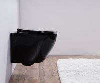 Унитаз Esbano Azalea ESUPAZALB подвесной Черный глянцевый с сиденьем Микролифт — фото 4, Унитазы