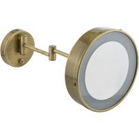 Косметическое зеркало Migliore Complementi 21977 с подсветкой с увеличением Бронза — фото 2, Аксессуары для ванной