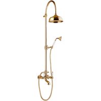 Душевая система Webert Dorian DO721208010 Золото — фото 1, Душевые стойки