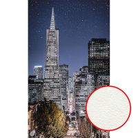 Фреска Ortograf Небоскребы 33499 Фактура флок FLK Флизелин (1,6*2,7) Синий/Серый, Город — фото 1, Фрески